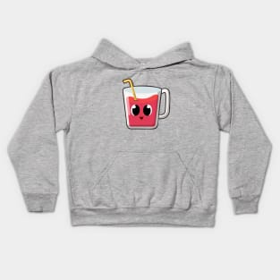 kawaii Cute apple fruit juice drink Kids Hoodie